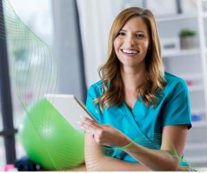 Home health nurse using io health AI to reduce documentation errors