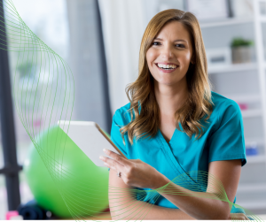 Home health nurse using io health AI to reduce documentation errors