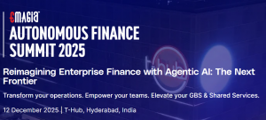 Emagia Autonomous Finance Summit to deliver strategic insights, practical frameworks, and emerging trends for CFOs and finance leaders modernizing order-to-cash, treasury, and shared services.
