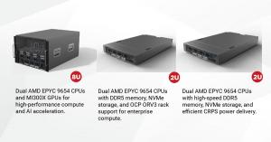 Graphic with Red Piranha's AI Servers and their specifications