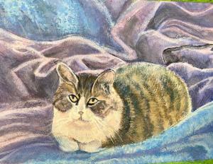 Claire's cat (2022) (Watercolor)