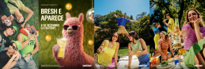 People enjoying Somersby cider during outdoor social moments, reflecting a relaxed, playful brand atmosphere in Portugal.