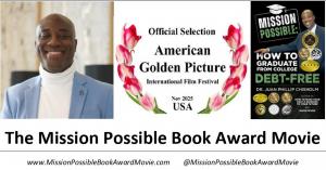 Dr. Juan Phillip Chisholm, Award-Winning Author for Mission Possible and positive recognition from the AGPIFF