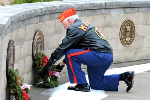Wreaths Across America Ceremony at NYS Veterans Cemetery -- Finger Lakes. Photo Credit: Charles Harrington.