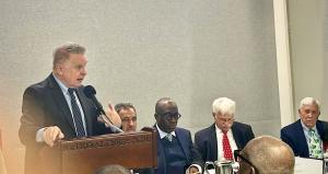 Rep Chris Smith speaking at National Press Club