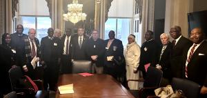 Rep Riley Moore with Nigerian delegation