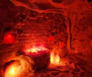 Natural salt textures, calming light, and thoughtful design create a salt cave that feels alive  an artistic expression of wellness.