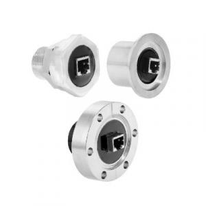A selection of RJ45 vacuum Feedthroughs in differing housings.