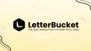 LetterBucket today announced that more than 1,000 writers, publishers and brands now send with the platform, which delivers millions of emails every month LetterBucket logo
