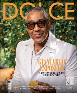 Giancarlo Esposito is featured on the cover of Dolce Magazine, embodying artistic excellence, leadership and the power of purpose-driven storytelling