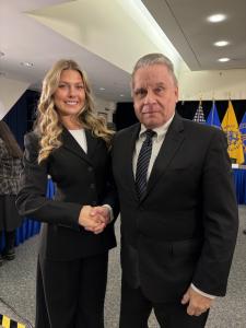 Olivia Goodreau and Congressman Chris Smith