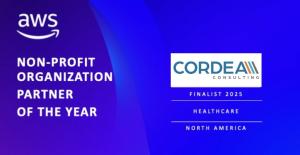 Cordea Consulting is excited to announce it is a finalist for a 2025 Geography and Global AWS Partner Award, recognizing leaders around the globe that are playing key roles in helping their customers drive innovation and build solutions on Amazon Web Services (AWS) Cordea Consulting is a finalist for a 2025 Geography and Global AWS Partner Award, recognizing leaders around the globe that are playing key roles in helping their customers drive innovation and build solutions on AWS.
