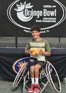 Charlie Cooper wins both the JOB Wheelchair Singles and Doubles Championships