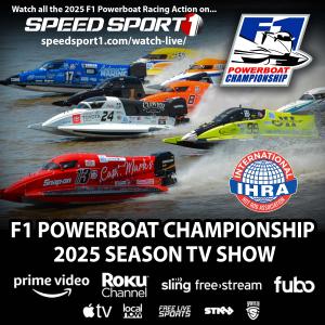 2025 IHRA F1 Powerboat Racing Sason Airs on Speed Sport 1