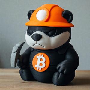 Bitcoin Miner Honeybadger Figurine