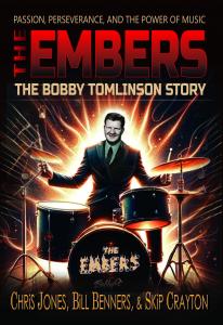 The Embers Book Cover. A journey of a beach music band that lasted from over six decades.