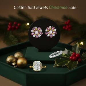 Golden Bird Jewels Christmas sale offering flat 50% off on ready-to-ship jewelry.