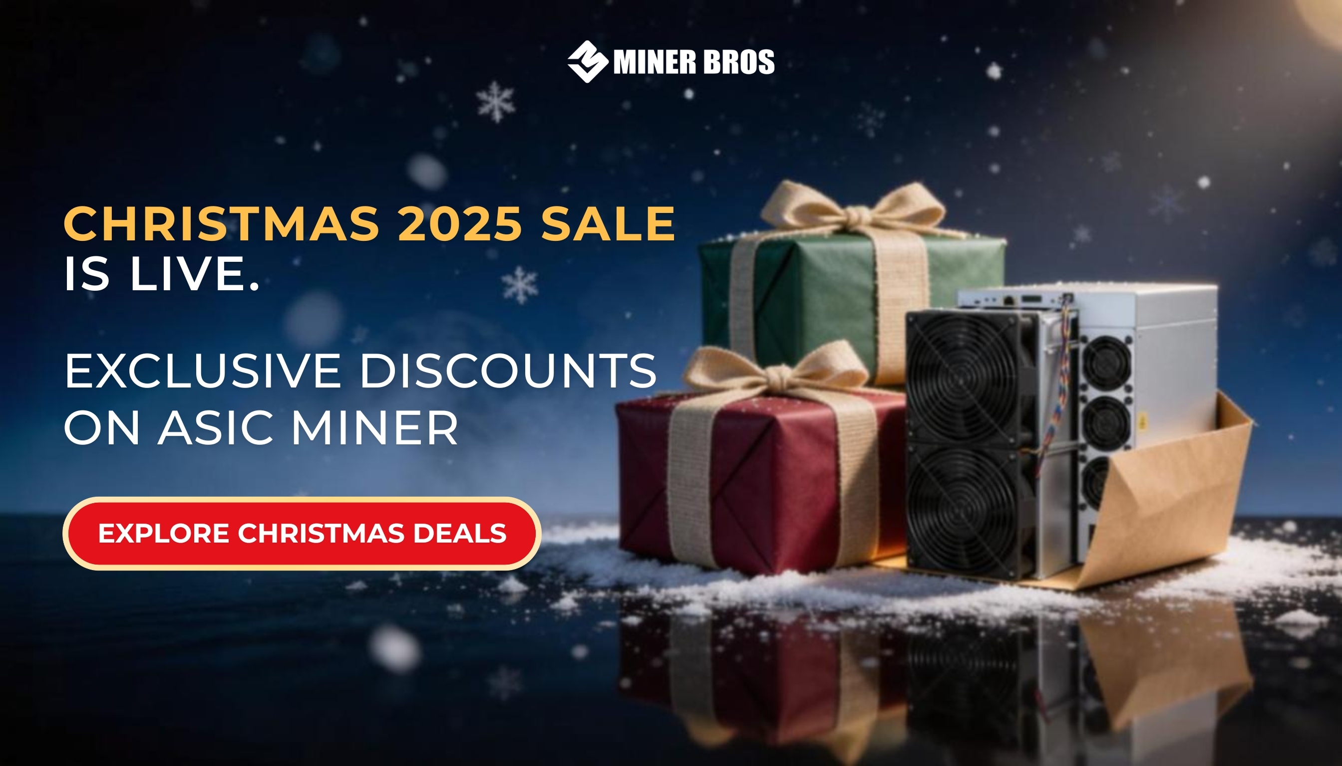CryptoMinerBros Announces Christmas 2025 Discounts on ASIC Miners