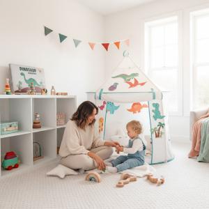 Mother son - dinosaur