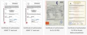ZOZEN certifications