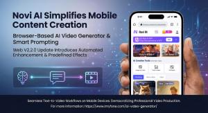 Novi AI has announced the launch of Web V2 Novi AI Web V2.2.0 browser-based AI video generator for mobile