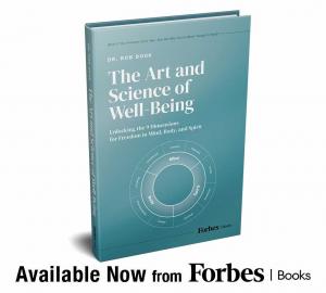 The Art and Science of Well-Being by Dr. Rob Douk book cover image announcing book launch.