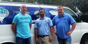 In-house technicians of Amazing Bathtub Refinishing, providing professional surface restoration services across North Carolina.