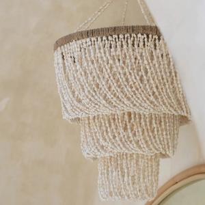 Hanging pendant lights with glass and metal shades