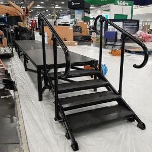 Smartstage's portable modular staging provides clients with innovative viewing platforms for tradeshow audiences
