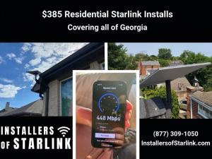 $385 Residential Starlink Installation Services in Georgia, USA - Installers of Starlink.