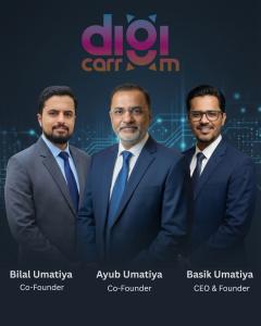Basik Umatiya CEO & Founder , Bilal Umatiya and Ayub Umatiya  Co-Founder of Digicarrom.