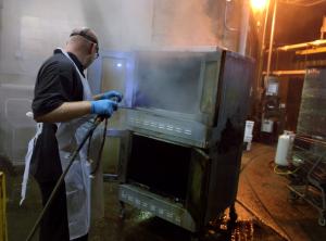Commercial kitchen steam deep cleaning in North Carolina