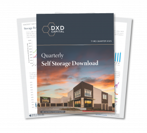 Image of excerpt pages from DXD Capital's Q3 Self Storage Download