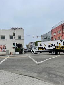Truck in front of Venice, CA