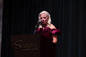 Kate Monroe gives emotional speech during 2025 Christmas Gala