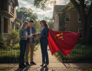 Buyer Agent With A Cape Protecting Home Buyers