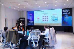 Otiton Medical presents during the Global Media Meetup held on Friday, December 12, at MIK Basecamp in Seocho-gu, Seoul.