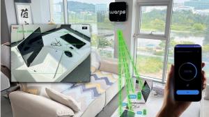  An example image showing AI tracking and beamforming-based wireless power transfer delivering RF energy to multiple devices