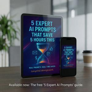 5 Expert AI Prompts digital guide mockup