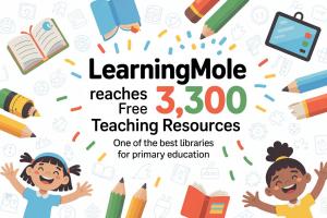 LearningMole Reaches 3,300 Free Teaching Resources for Schools