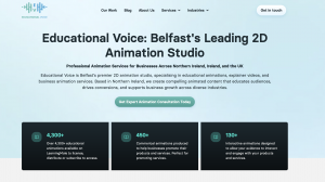 Belfast Animation Studio Expands E-Learning and Corporate Training Services Across UK Educational Voice animation studio visual identity, representing the Belfast company's work in educational content, explainer videos, and corporate training animations.