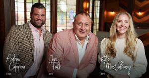 Andrew Catapano (COO) Jim Fulk (CEO) Katie MacGillivary (CFO)