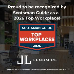 Lendmire recognized as a 2026 Top Workplace by Scotsman Guide