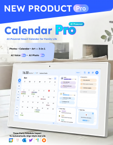 At CES 2026, FotoCube officially unveiled its latest product: an AI-powered family smart calendar display designed to help families plan, coordinate, and stay emotionally connected — all from a single shared screen
