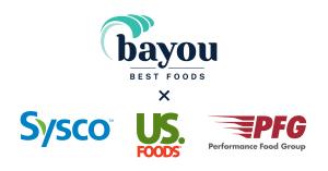 Bayou Best Foods, Sysco, US Foods, and PFG logos