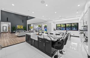 Soaring Ceilings, Chef's Kitchen & Private Theater in Main Residence