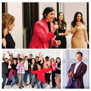 Professionals attending iMERGENCE’s Improv for Public Speaking workshop in NYC, practicing public speaking, leadership presence, confidence, and workplace communication through improv-based experiential learning.