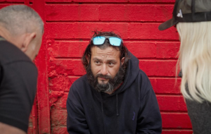 Kate Monroe and Chad Bianco Speak to a Man on Skid Row 2