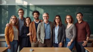 A photo showing a group of educators