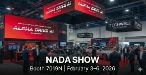 Alpha Drive AI and Tech Wall at NADA Show 2026 Booth 7019N